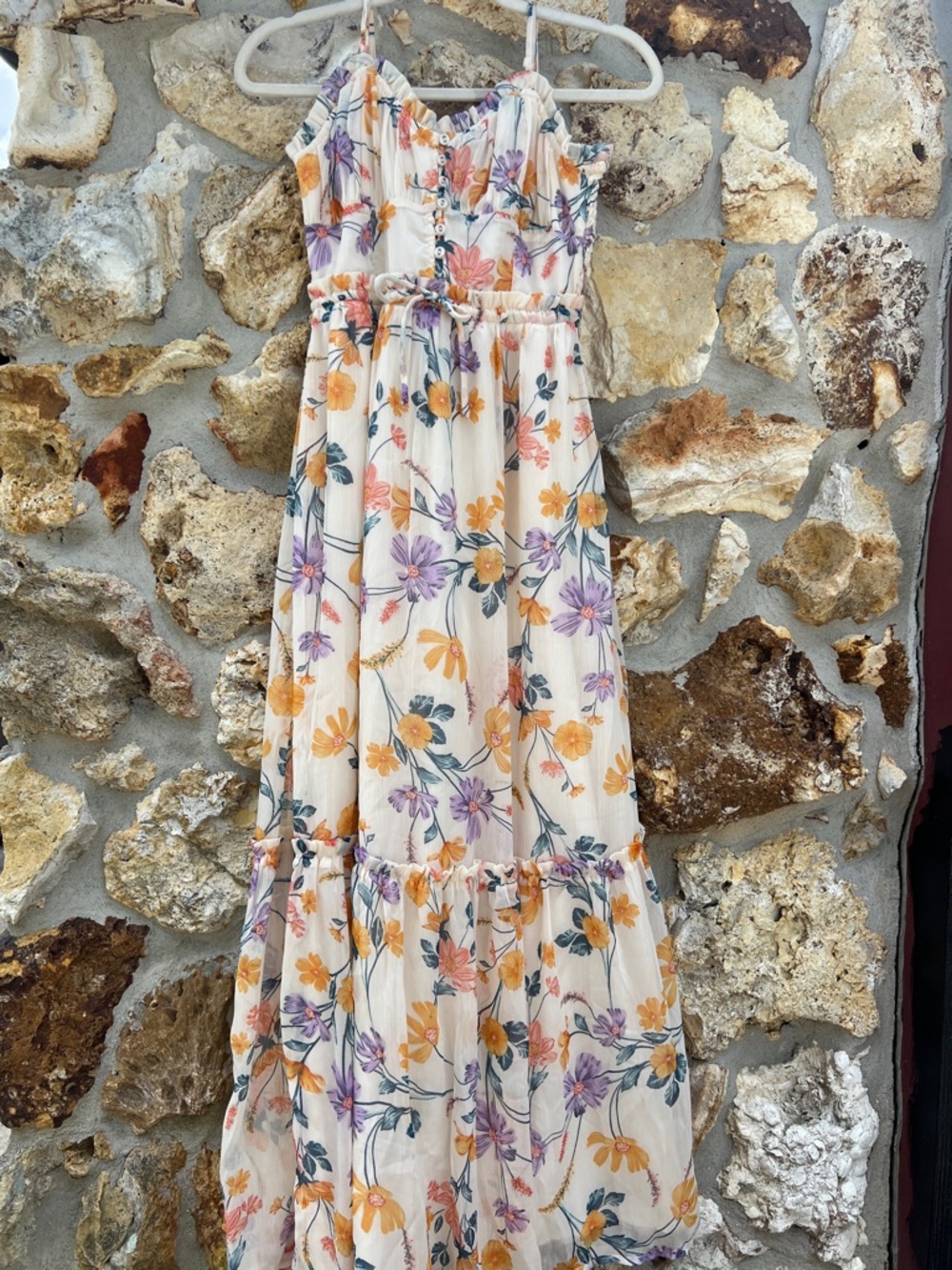 Patrons of peace Maxi Dress Anthropologie Floral dress